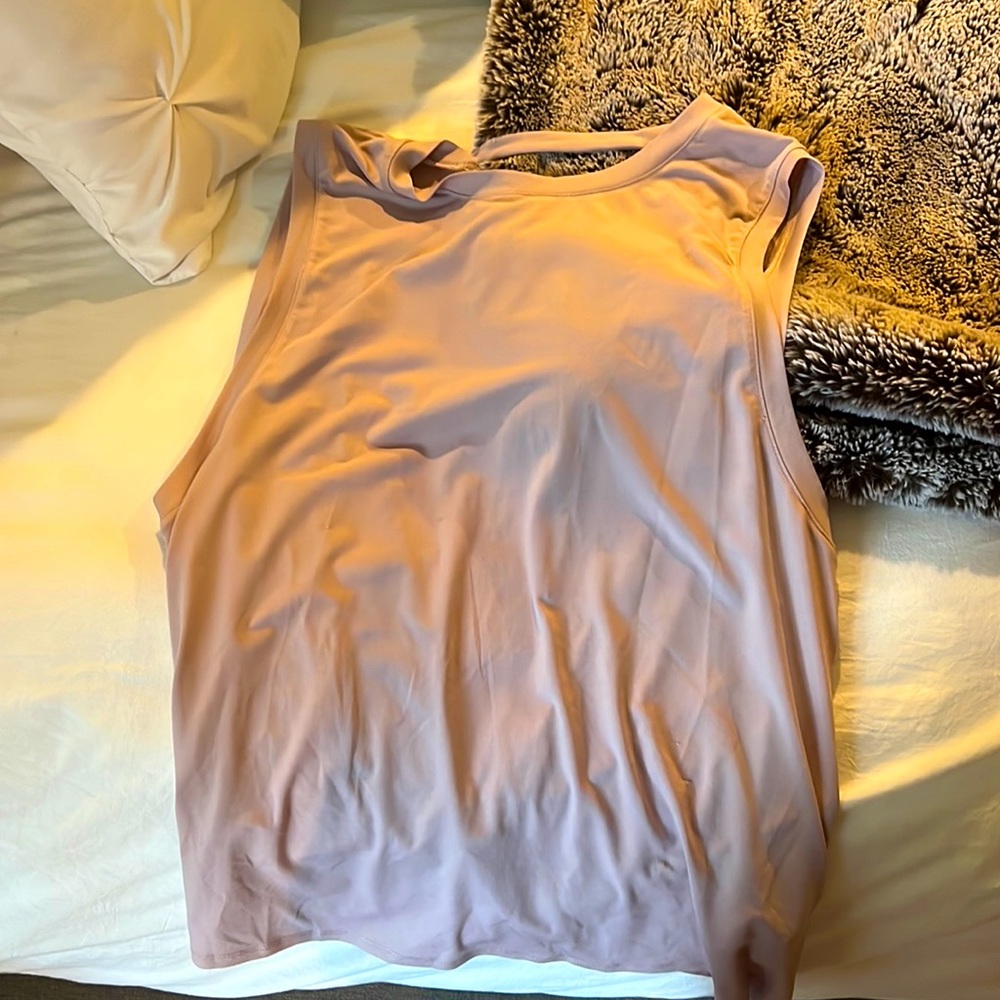 Fabletics low back tank top, size M.